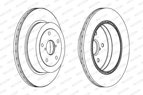Гальмівний диск FERODO DDF175