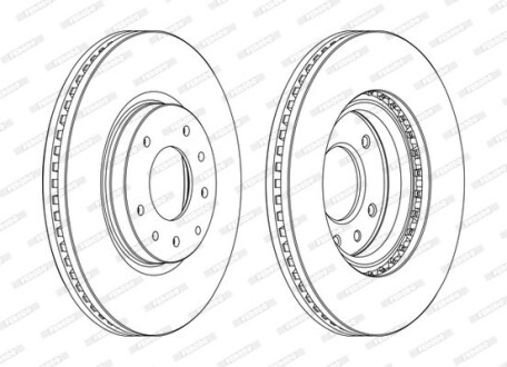 Диск тормозной FERODO DDF1768C