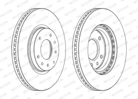 Диск тормозной FERODO DDF1768C