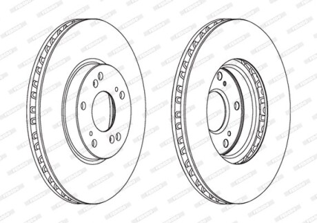 Тормозной диск FERODO DDF1775C