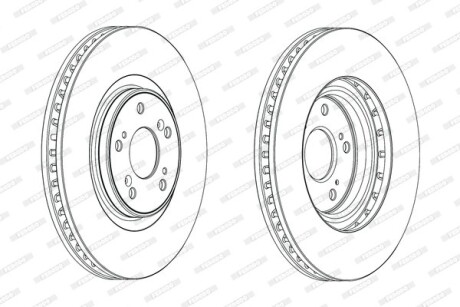 Гальмівний диск FERODO DDF1777C-1