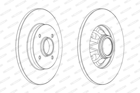 Гальмівний диск FERODO DDF1791C-1