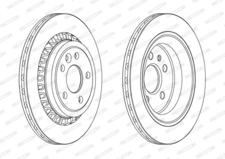 Диск тормозной FERODO DDF1802C