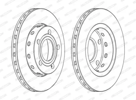 Диск тормозной FERODO DDF1887C