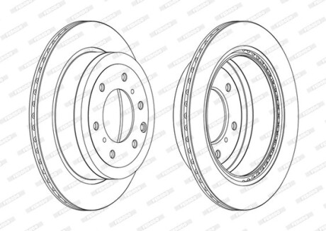 Диск гальмівний FERODO DDF1965C
