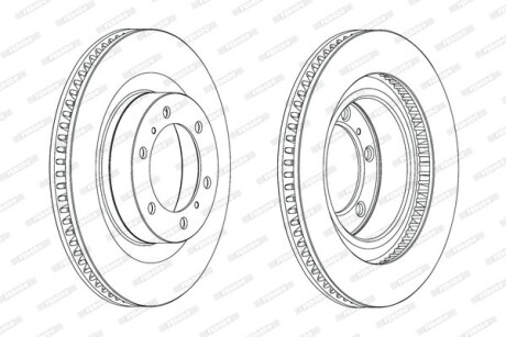 Тормозной диск FERODO DDF2093C-1