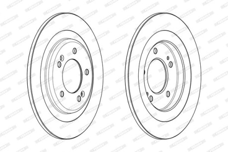 Диск тормозной FERODO DDF2200C