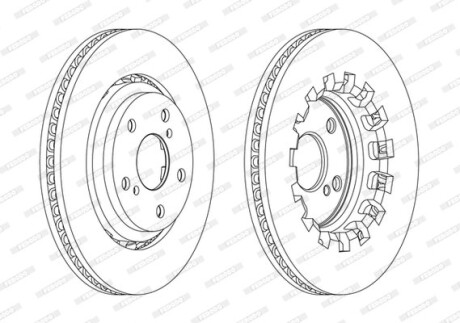 Диск тормозной FERODO DDF2268C