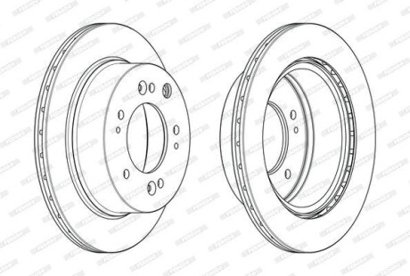 Диск тормозной FERODO DDF2285C