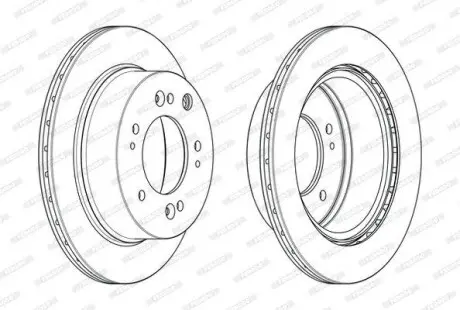 Диск тормозной FERODO DDF2285C