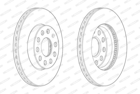 Тормозной диск FERODO DDF2400C1