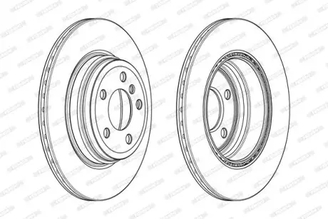Диск тормозной FERODO DDF2404C