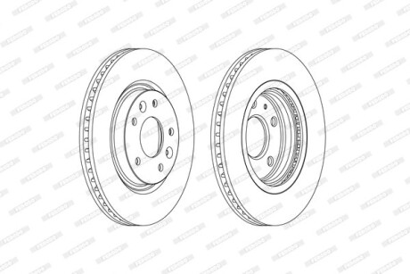 Тормозной диск FERODO DDF2466C