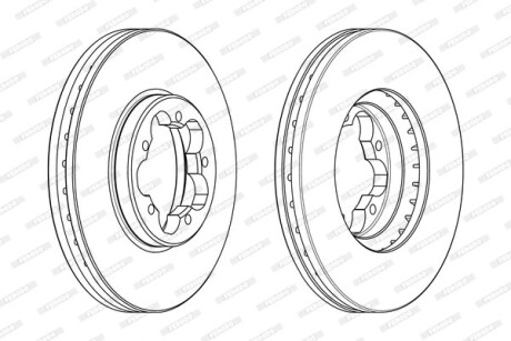 Диск тормозной FERODO DDF2469