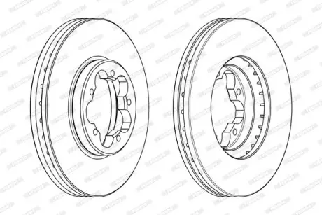 Диск тормозной FERODO DDF2469
