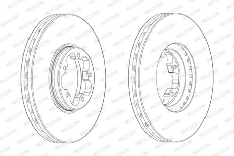 Тормозной диск FERODO DDF2470-1