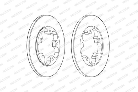 Диск тормозной FERODO DDF2484C