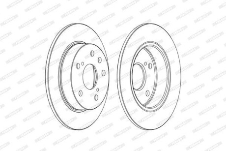 Диск тормозной FERODO DDF2493C