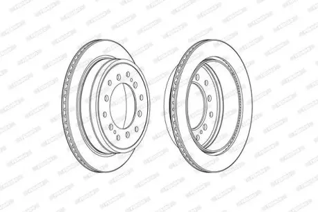 Диск гальмівний FERODO DDF2505C