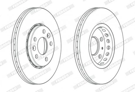 Тормозной диск FERODO DDF2507C