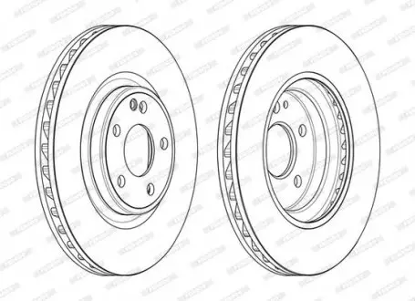 Диск тормозной FERODO DDF2545C