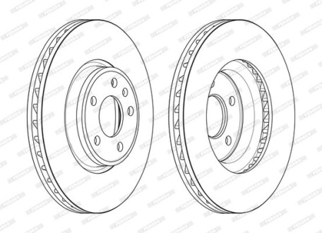 Диск тормозной FERODO DDF2596C-1