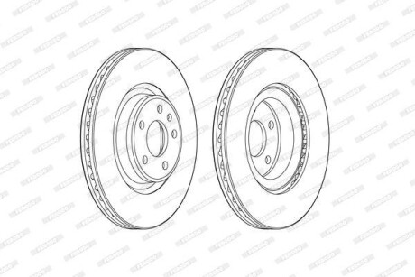 Диск гальмівний FERODO DDF2597C-1