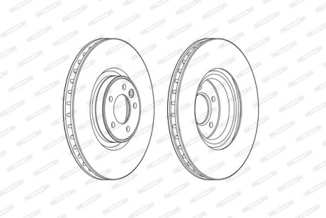 Диск гальмівний FERODO DDF2601C-1