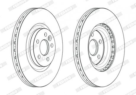Диск гальмівний FERODO DDF2632C-1