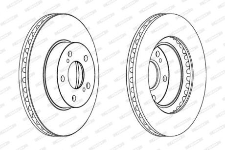 Гальмівний диск FERODO DDF485C