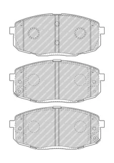 Комплект гальмівних колодок передн, HYUNDAI CRETA, KONA, KONA/SUV KIA CERATO IV 1.0-2.0 01.16- FERODO FDB5038