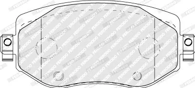 Комплект гальмівних колодок з 4 шт. дисків FERODO FDB5104