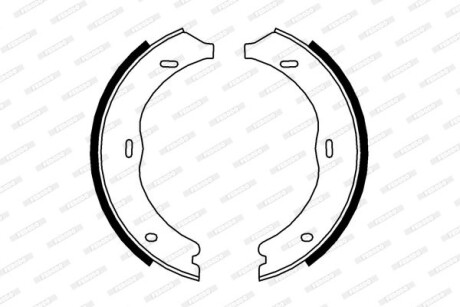 Тормозные колодки барабанные FERODO FSB4003