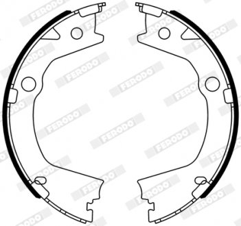 Тормозные колодки, барабанные FERODO FSB4318