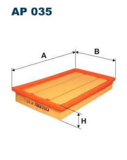 Фильтр воздушный FILTRON AP035