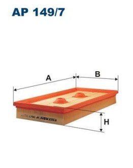 VW фільтр повітряний 1,6FSI: Golf V,Passat, TouranSkoda Octavia 04- (300*156*42) FILTRON AP149/7