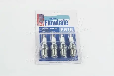 Свічка запалювання ВАЗ 2110-2112, 1117-1119,2170-2172 16 клап (компл.4 шт) Finwhale F516