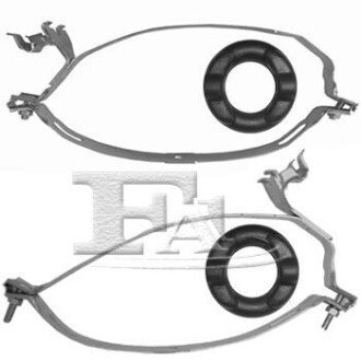 FISCHER BMW К-т кронштейнів глушника (хомути + серьги) Fischer Automotive One (FA1) 109-911