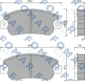 Гальмівні колодки. FOMAR FO 433481