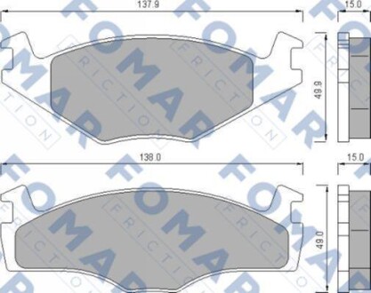 Гальмівні колодки. FOMAR FO 436481