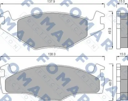 Гальмівні колодки. FOMAR FO 436481