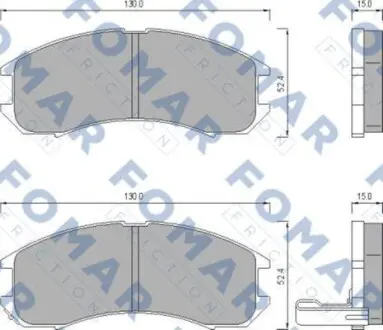 Гальмівні колодки. FOMAR FO 445081