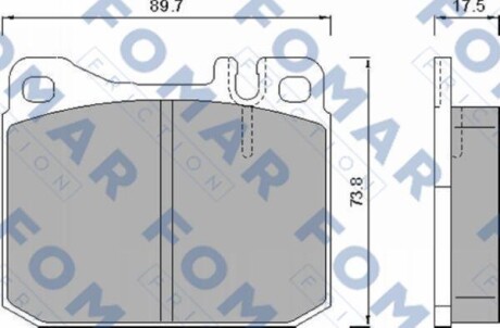 Колодки тормозные. FOMAR FO 467981