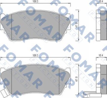 Гальмівні колодки. FOMAR FO 484081