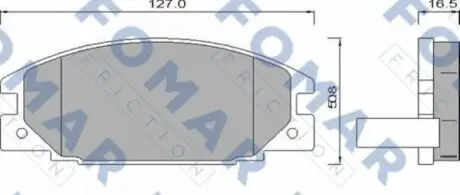 Гальмівні колодки. FOMAR FO 486681