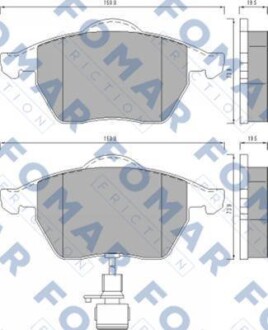 Гальмівні колодки. FOMAR FO 495781