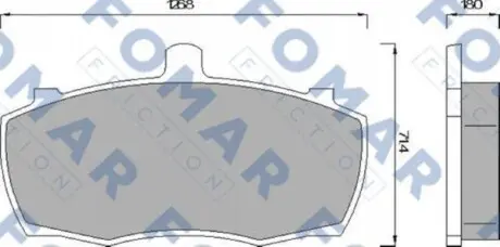Гальмівні колодки. FOMAR FO 499081