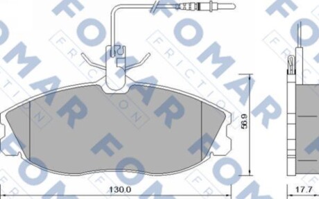 Гальмівні колодки. FOMAR FO 637581