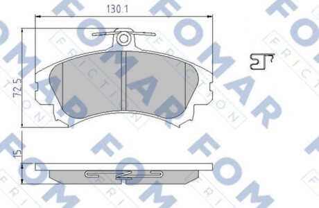 Колодки тормозные. FOMAR FO 638081