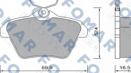 Гальмівні колодки. FOMAR FO 650081